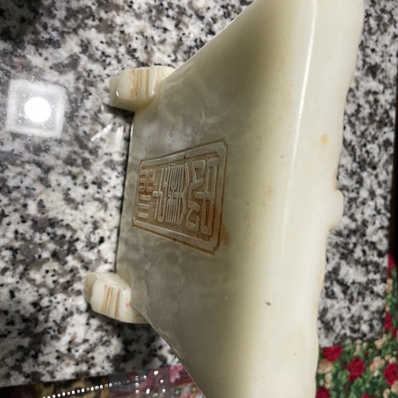 Antique Carved Jade  General Guan Gong King Warrior Statue Sculpture size10” - Picture 9 of 10